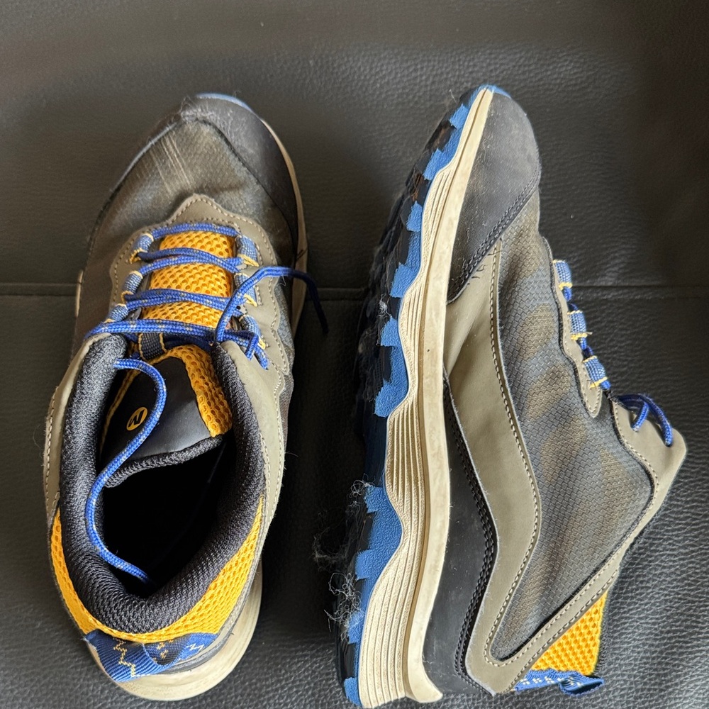 Merrell Men's Athletic Shoes - Gray and Yellow